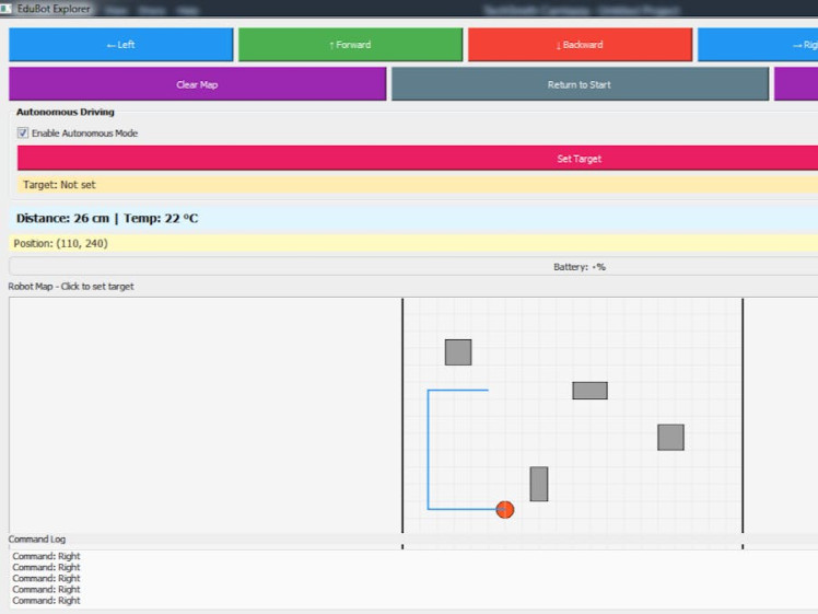 Edubot Explorer: Interactive Robotics Simulation