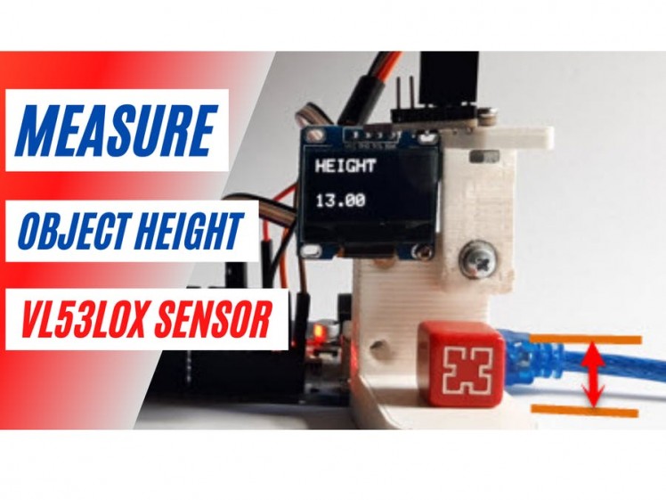 Arduino Height Measuring Using Vl53l0x Laser Sensor